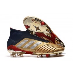 Scarpa da Calcio Nuovo adidas Predator 19+ FG Oro Rosso