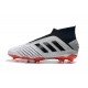 Scarpa da Calcio Nuovo adidas Predator 19+ FG Argento Rosso Nero