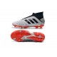 Scarpa da Calcio Nuovo adidas Predator 19+ FG Argento Rosso Nero