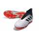 Scarpa da Calcio Nuovo adidas Predator 19+ FG Argento Rosso Nero