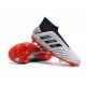 Scarpa da Calcio Nuovo adidas Predator 19+ FG Argento Rosso Nero
