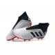 Scarpa da Calcio Nuovo adidas Predator 19+ FG Argento Rosso Nero