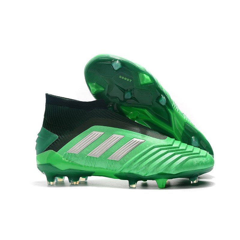 Scarpa da Calcio Nuovo adidas Predator 19 FG Verde Argento