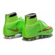 2015 Scarpe calcio Nike Mercurial Superfly FG - Uomo - Verde Rosso Nero
