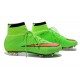 2015 Scarpe calcio Nike Mercurial Superfly FG - Uomo - Verde Rosso Nero