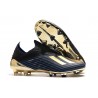 adidas X 19+ FG Nuovo Scarpa da Calcio - Nero Oro Blu